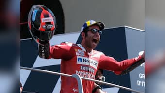 Italian MotoGP: Local rider Danilo Petrucci holds off challenge from Marc Marquez to win maiden crown with Ducati