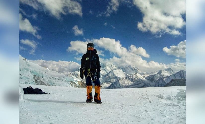 Priyanka Mohite atop Mt Makalu
