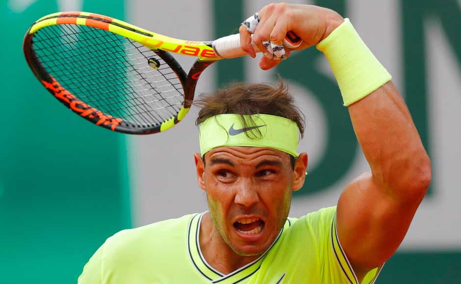 Nadal reasserted himself, as he usually does at Roland Garros, by grabbing 16 of the next 17 points and 12 of the remaining 14 games, pulling away to beat Thiem 6-3, 5-7, 6-1, 6-1 for his record-extending 12th championship at the French Open. AP Nadal reasserted himself, as he usually does at Roland Garros, by grabbing 16 of the next 17 points and 12 of the remaining 14 games, pulling away to beat Thiem 6-3, 5-7, 6-1, 6-1 for his record-extending 12th championship at the French Open. AP