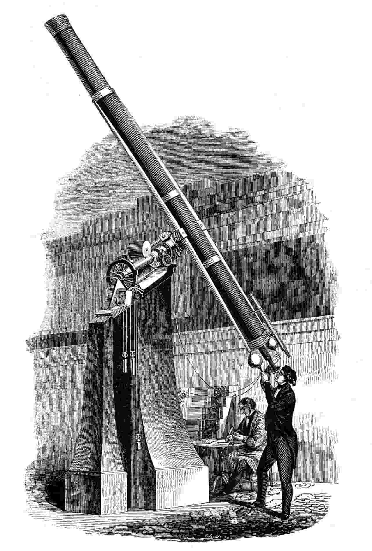 An ol' time refractor from the Cincinnati Observatory in 1848. Image: Wikimedia Commons