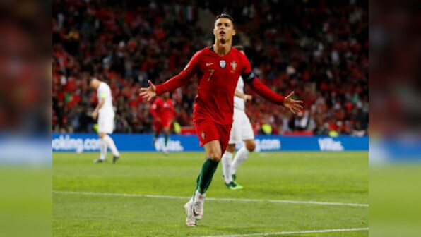 UEFA Nations League: 'Football genius' Cristiano Ronaldo scores hat-trick to send Portugal into final after VAR confusion