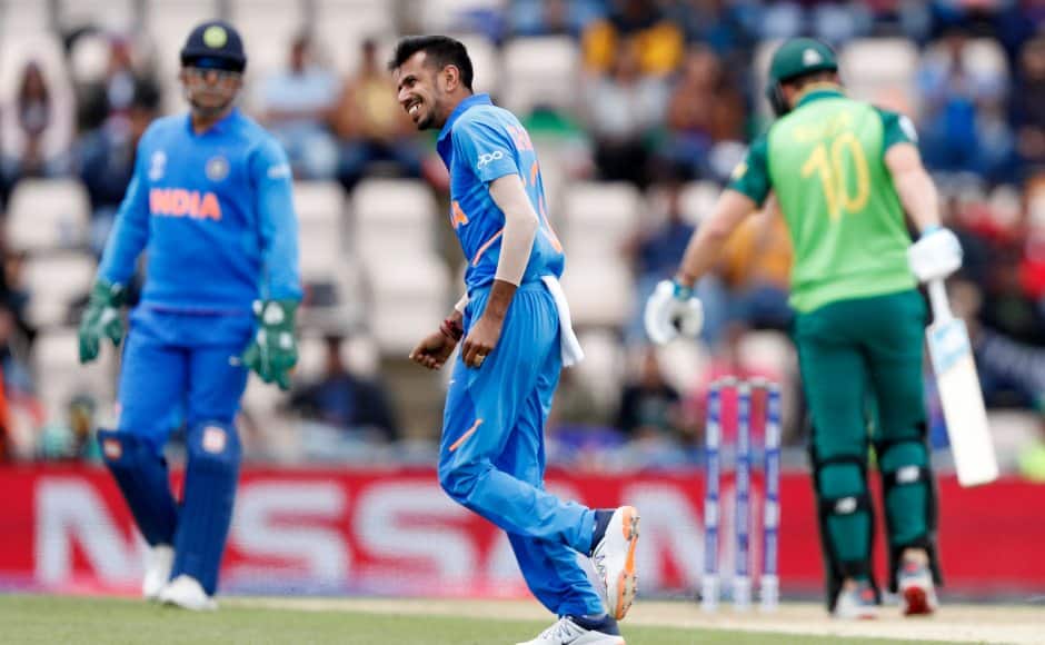 Yuzvendra Chahal did significant damage with his wrist-spin to which the South African batsmen seemed to have no clue. He finished with 4 wickets. AP