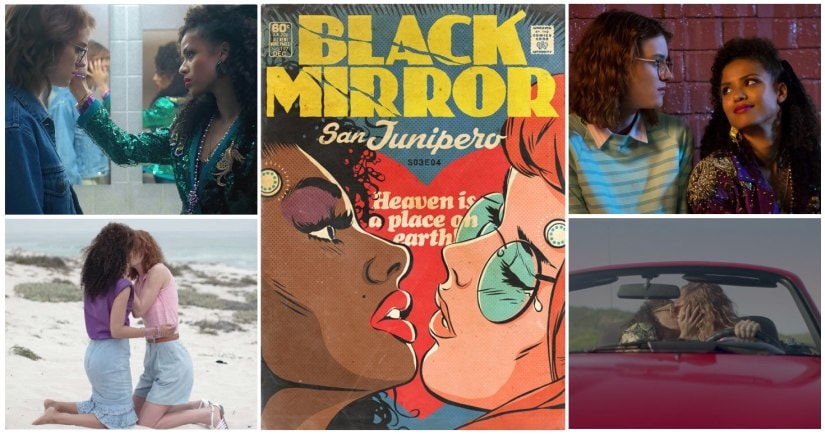 San Junipero (Stills: Netflix; Artwork: Butcher Billy)
