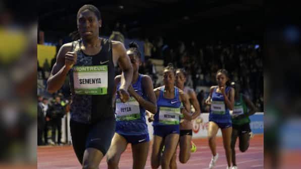 South African runner Caster Semenya wins 2,000m race in Paris amid ongoing battle with IAAF over testosterone rules