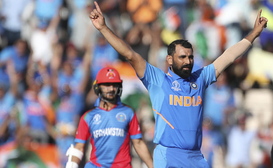 Mohammed Shami claims hat-trick as India eliminate Afghanistan from World Cup; New Zealand clinch a thriller against West Indies Mohammed Shami claims hat-trick as India eliminate Afghanistan from World Cup; New Zealand clinch a thriller against West Indies