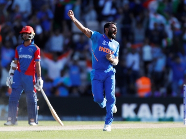 India vs Afghanistan, ICC Cricket World Cup 2019: Mohammed Shami's hat-trick, Jasprit Bumrah's accuracy bail India out against spirited Afghans India vs Afghanistan, ICC Cricket World Cup 2019: Mohammed Shami's hat-trick, Jasprit Bumrah's accuracy bail India out against spirited Afghans