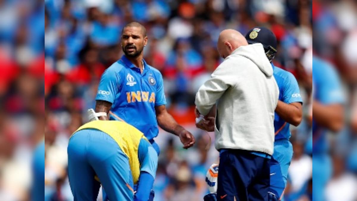 ICC Cricket World Cup 2019: Shikhar Dhawan ruled out of tournament, Rishabh Pant named replacement – Firstpost