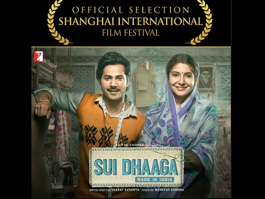 Varun Dhawan, Anushka Sharma's Sui Dhaaga to compete at Shanghai International Film Festival Varun Dhawan, Anushka Sharma's Sui Dhaaga to compete at Shanghai International Film Festival
