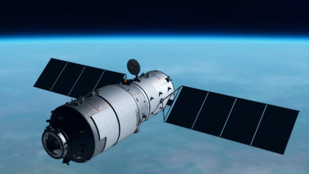 The Chinese Tiangong-1 space station before the fall.