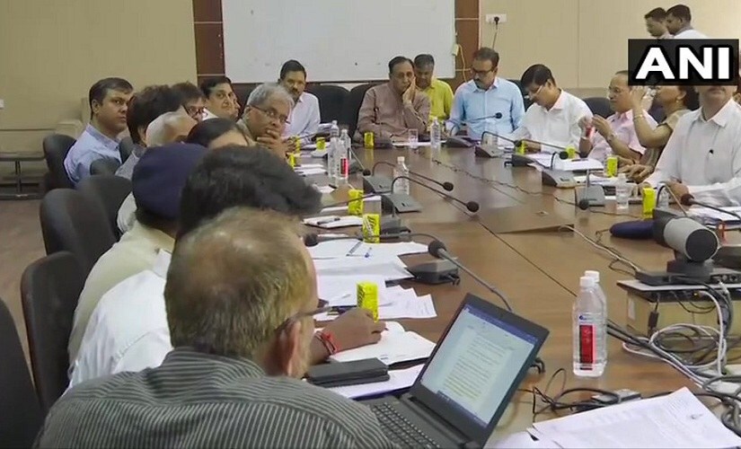 A meeting chaired by Gujarat chief minister Vijay Rupani was held to discuss preparedness for the cyclone. Warships and aircraft of the Indian Navy have been kept on standby as well. ANI A meeting chaired by Gujarat chief minister Vijay Rupani was held to discuss preparedness for the cyclone. Warships and aircraft of the Indian Navy have been kept on standby as well. ANI