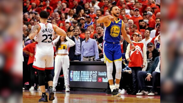 NBA Finals 2019: Warriors beat Raptors to keep title hopes alive thanks to clutch 3-pointers by Stephen Curry, Klay Thompson