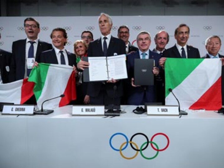 International Olympic Committee elects Milan-Cortina d'Ampezzo as host for 2026 Winter Olympics