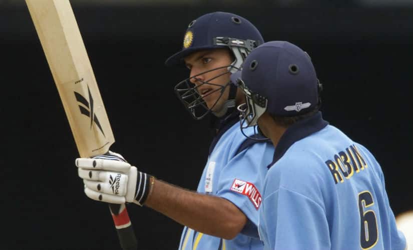 Yuvraj Singh scored an 80-ball 84 on debut against Australia. Reuters