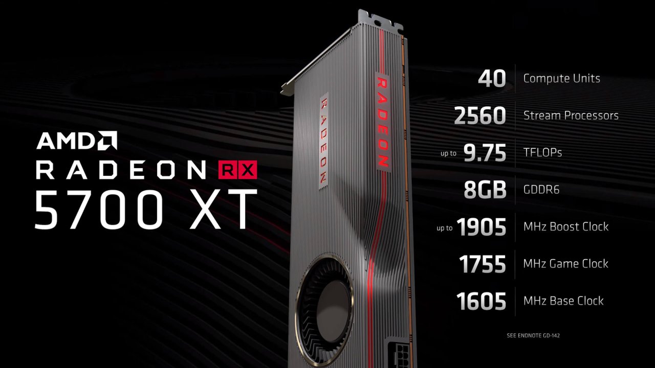 AMD Radeon RX 5700 XT.