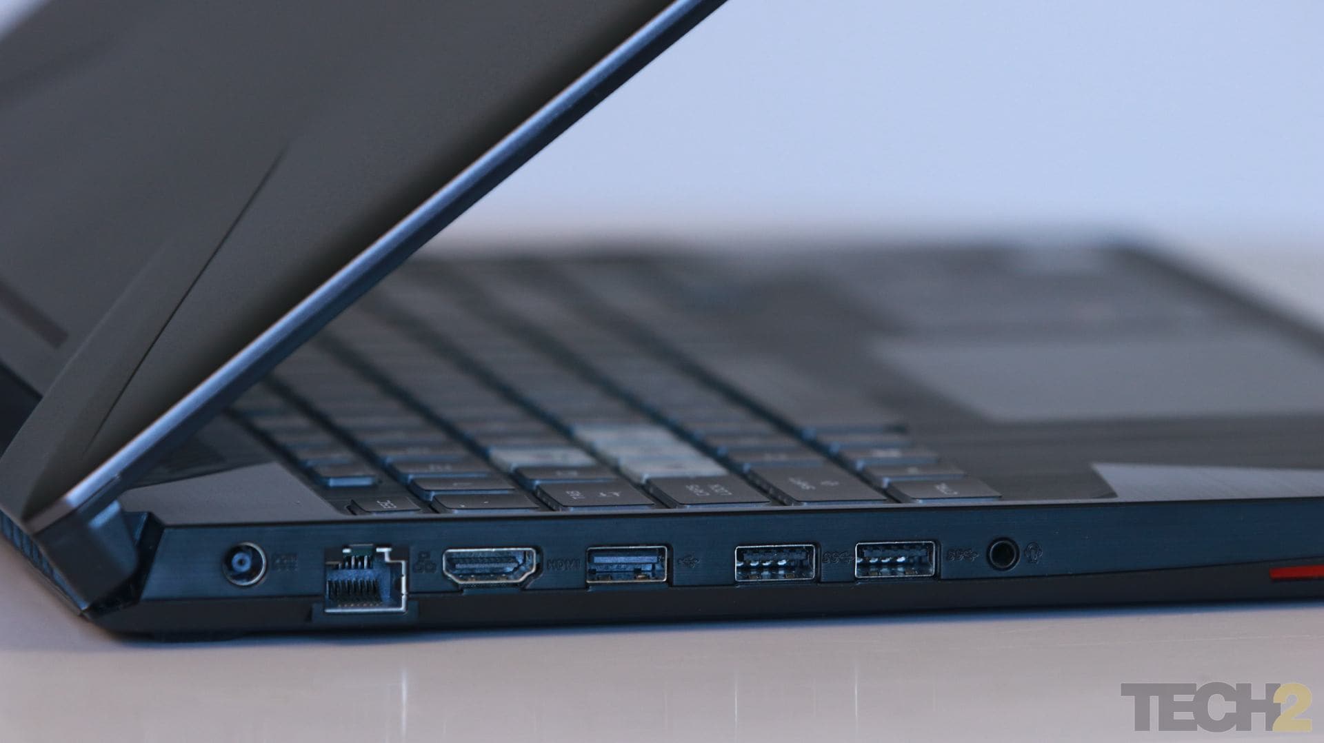 The laptop has enough connectivity options. Image: tech2/Omkar