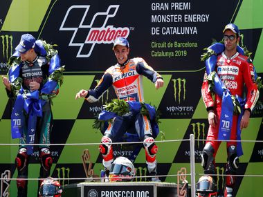 Catalan MotoGP 2019: Jorge Lorenzo pile-up helps Marc Marquez, Fabio Quartararo clinches maiden podium and more talking points Catalan MotoGP 2019: Jorge Lorenzo pile-up helps Marc Marquez, Fabio Quartararo clinches maiden podium and more talking points