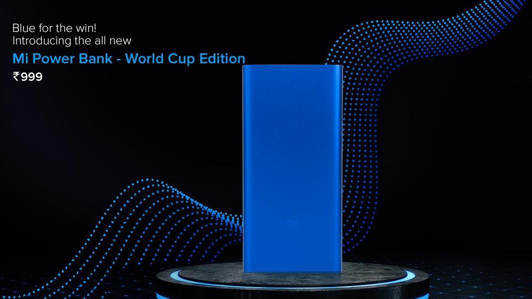 Xiaomi launches World Cup Edition Mi power bank in India at a price of Rs 999 Xiaomi launches World Cup Edition Mi power bank in India at a price of Rs 999