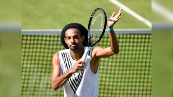 Dustin Brown's chip-and-charge game sends top seed Alexander Zverev out of Stuttgart second round