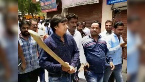 Akash Vijayvargiya, arrested for assaulting civic official, was not welcomed after he was released on bail, claims Indore BJP