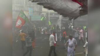West Bengal violence: Lathicharge, teargas shells and water canons used on BJP protestors as they rally against political murders in state