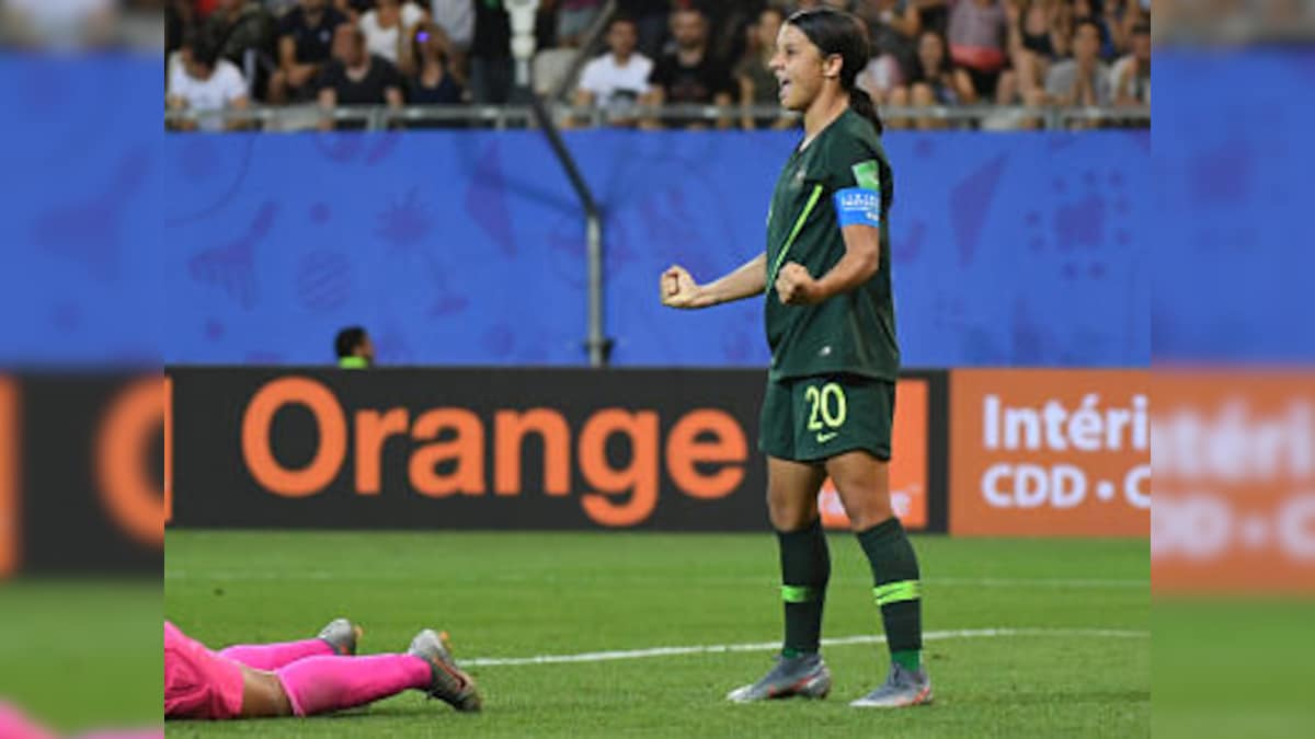 FIFA Women's World Cup 2019: Australia's Sam Kerr hailed as 'GOAT' after four-goal romp over Jamaica