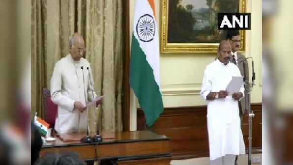 Virendra Kumar supervises oath-taking of newly elected MPs after taking charge as Pro tem Speaker of Lok Sabha
