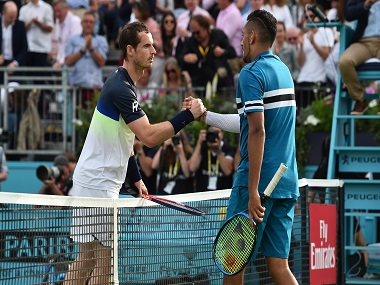 Queen's Club Championships 2019: Nick Kyrgios welcomes Andy Murray's return to tennis, says won't partner him in doubles Queen's Club Championships 2019: Nick Kyrgios welcomes Andy Murray's return to tennis, says won't partner him in doubles