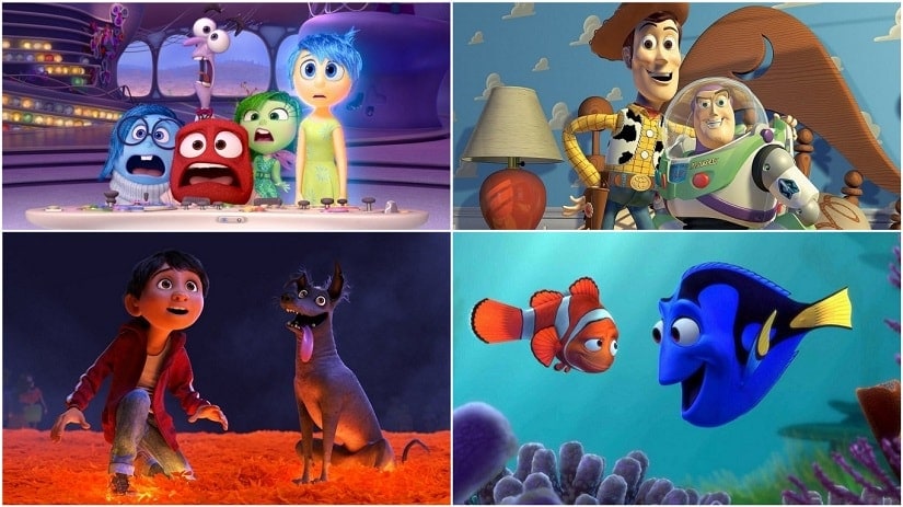 Toy Story, Monsters Inc, Finding Nemo, Coco, Wall-E, Inside Out ...