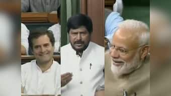 'I congratulate you for getting to sit in Opposition': Ramdas Athawale's dig at Congress in Lok Sabha evokes laughter from Modi, Rahul, Sonia