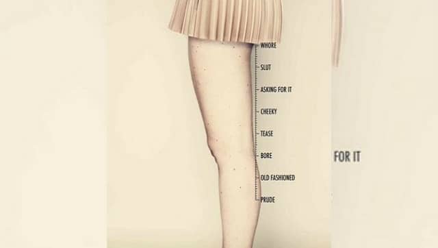 Repeatedly, the evidence has shown there’s no correlation between what women wear and their being assaulted. Yet this perception remains. Artwork by Terre-des-femmes. Twitter/@theSA_brand