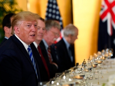 G20 Summit in Osaka: Donald Trump plays nice in face-to-face meets, sheds online combative stance; calls Angela Merkel 'fantastic', praises Shinzo Abe G20 Summit in Osaka: Donald Trump plays nice in face-to-face meets, sheds online combative stance; calls Angela Merkel 'fantastic', praises Shinzo Abe