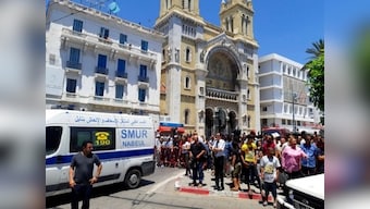 Double suicide attacks rock Tunisian capital even as president's hospitalisation plunges country into uncertainty