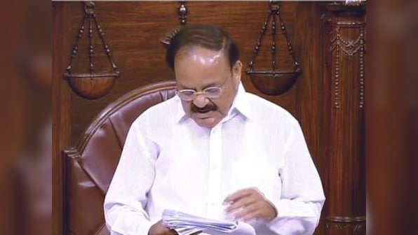 Rajya Sabha Chairman Venkaiah Naidu overwhelmed after reading obituary for S Jaipal Reddy in Parliament