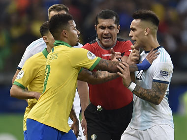 CONMEBOL sanction Argentina football chief Claudio Tapia for his critical remarks on Copa America semi-finals' referee CONMEBOL sanction Argentina football chief Claudio Tapia for his critical remarks on Copa America semi-finals' referee