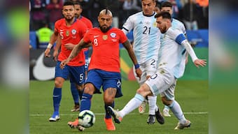 Copa America 2019: Lionel Messi shown red card as Argentina beat Chile 2-1 to finish third in tournament