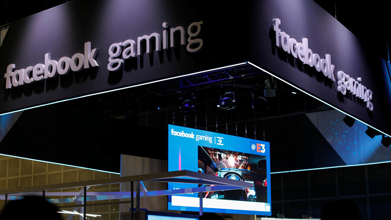 The facebook gaming booth is shown at E3, the world's largest video game industry convention in Los Angeles, California, U.S. June 12, 2018. REUTERS/Mike Blake - RC1AAF6CE030