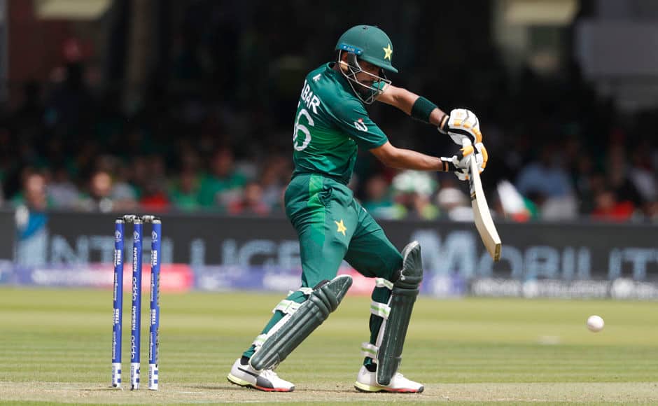 Pakistan’s Babar Azam missed out on a century after he was dismissed for 96 by Mohammad Saifuddin. With this, Saifuddin also broke the 157-run partnership between Babar and centurion Imam-Ul-Haq. AP 