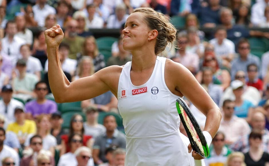 Barbora Strycova reached her first Grand Slam semi-final by beating Johanna Konta 7-6 (5), 6-1 on Centre Court. AP Barbora Strycova reached her first Grand Slam semi-final by beating Johanna Konta 7-6 (5), 6-1 on Centre Court. AP