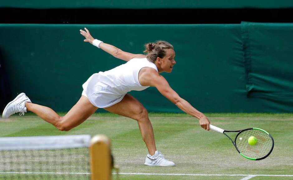 23-time Grand Slam singles champion Serena Williams beat Barbora Strycova 6-1, 6-2 in the semi-finals on Centre Court. AP 23-time Grand Slam singles champion Serena Williams beat Barbora Strycova 6-1, 6-2 in the semi-finals on Centre Court. AP