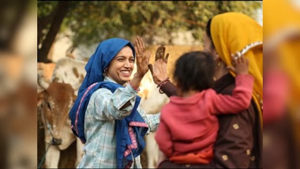 Bhumi Pednekar, Taapsee Pannu share behind-the-scenes stills from the sets of Saand Ki Aankh