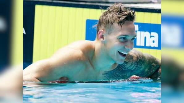 World Aquatics Championships: American Caeleb Dressel obliterates Michael Phelps' record to top men's 100 metres semi-final