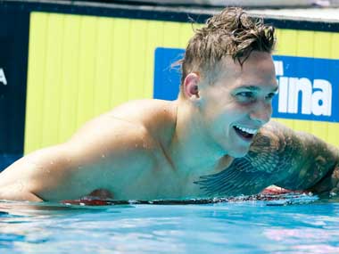 World Aquatics Championships: American Caeleb Dressel obliterates Michael Phelps' record to top men's 100 metres semi-final World Aquatics Championships: American Caeleb Dressel obliterates Michael Phelps' record to top men's 100 metres semi-final