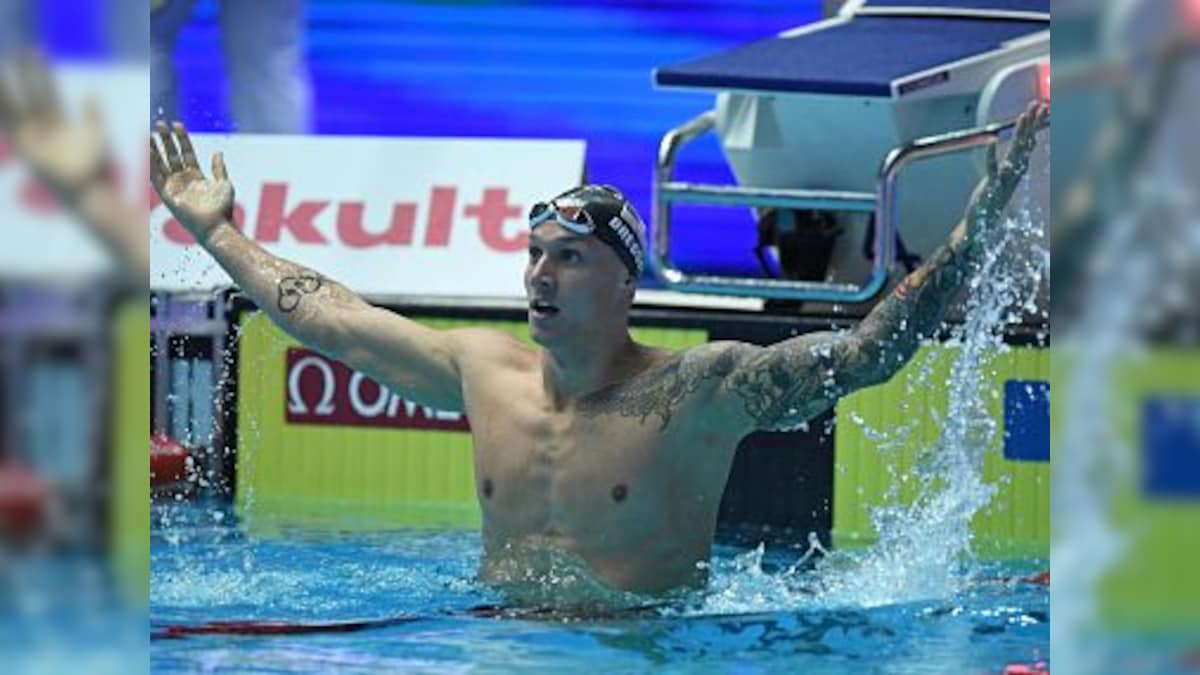 FINA World Championships 2019: Caeleb Dressel retains men's 100 metres freestyle title, collects third gold of week