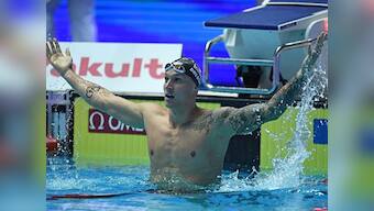 FINA World Championships 2019: Caeleb Dressel retains men's 100 metres freestyle title, collects third gold of week