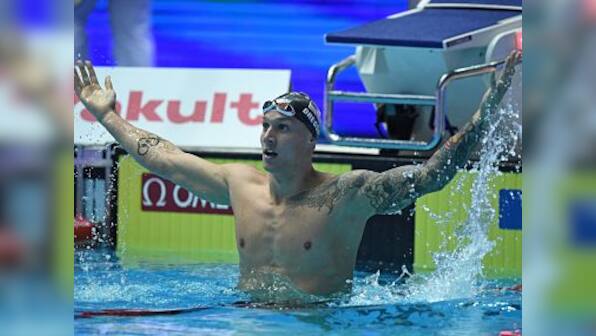FINA World Championships 2019: Caeleb Dressel retains men's 100 metres freestyle title, collects third gold of week