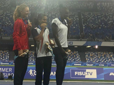 Dutee Chand creates history in Naples, becomes first Indian to clinch 100 metre gold at World Universiade Dutee Chand creates history in Naples, becomes first Indian to clinch 100 metre gold at World Universiade