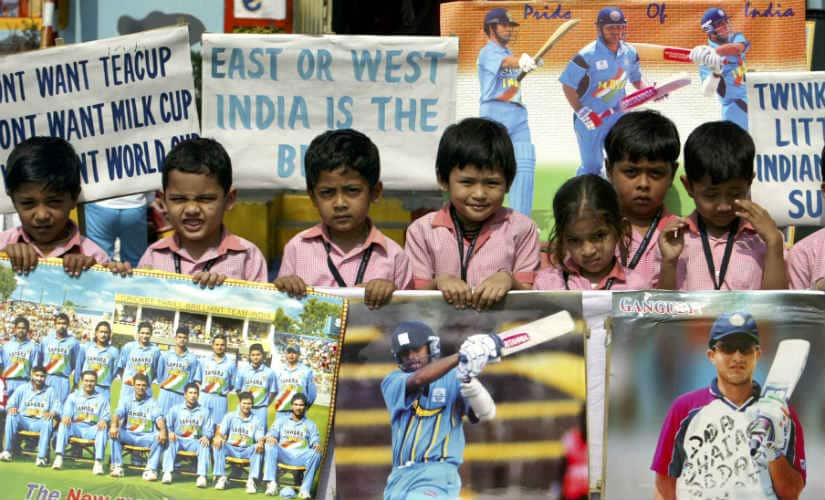 Children cheer for the Indian cricket team during the 2007 World Cup. Have you seen a more selfless category of sports fans yet?