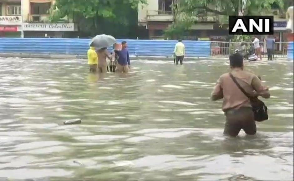 Heavy water-logging was witnessed in areas like Kurla, Sion, King's Circle and Andheri. Twitter/ @ANI Heavy water-logging was witnessed in areas like Kurla, Sion, King's Circle and Andheri. Twitter/ @ANI
