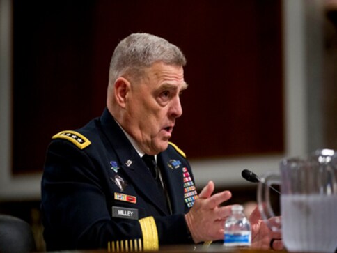American troops to remain in Syria as long as Islamic State has presence in region, says US military official Mark Milley American troops to remain in Syria as long as Islamic State has presence in region, says US military official Mark Milley