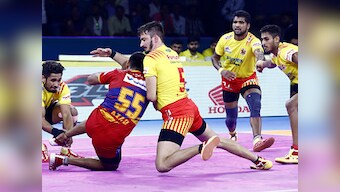 Pro Kabaddi 2019: Parvesh Bhainswal's defensive show, Rohit Gulia's Super 10 script dominant win for Gujarat Fortunegiants against UP Yoddha